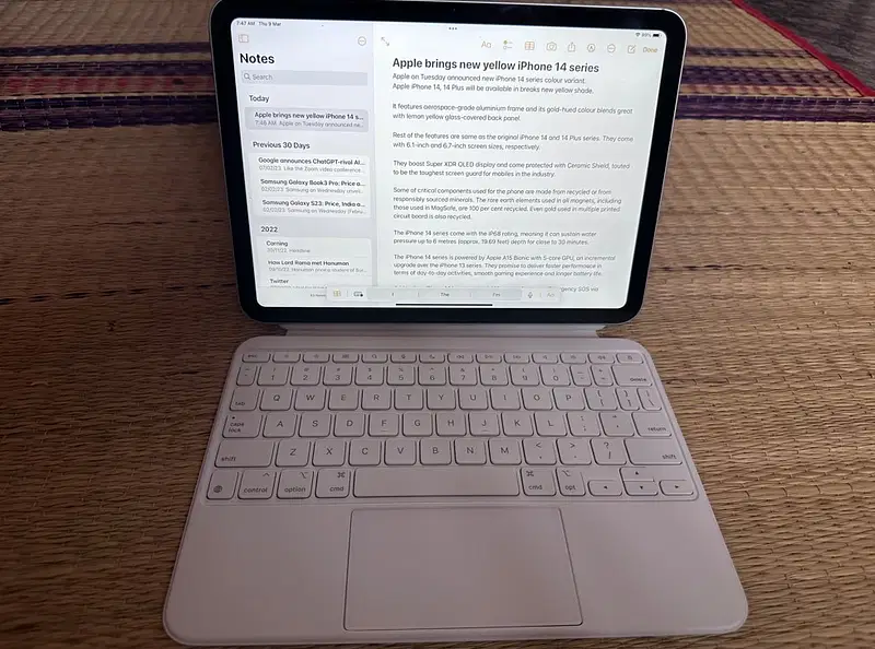New Magic Keyboard Folio will ONLY work with 10th Gen iPad