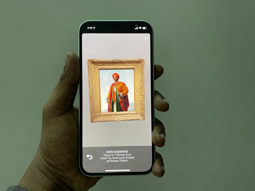 [AR]T Museum (Cuseum) app on Apple iPhone 12. Credit: DH Photo/KVN Rohit