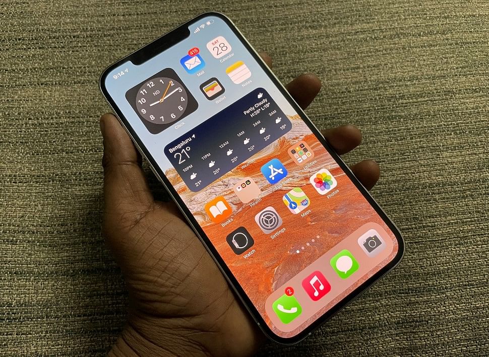Apple iPhone 12 Pro Max with iOS 14.2.1. Credit: DH Photo/KVN Rohit