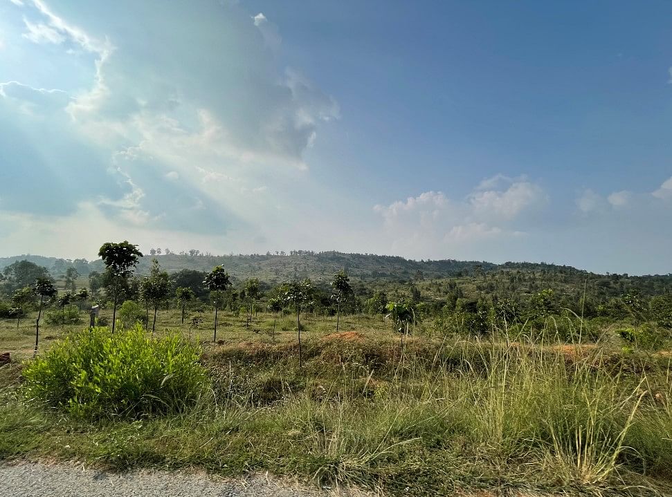 Apple iPhone 12 Pro's camera sample shot with ultra-wide-angle mode. while on the moving car. Credit: DH Photo/KVN Rohit