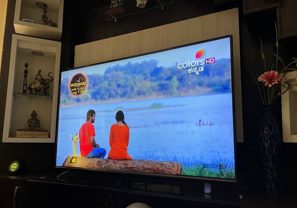 55-inch AmazonBasics FireTV Edition 4K Ultra HD Smart LED TV. Credit: DH Photo/KVN Rohit