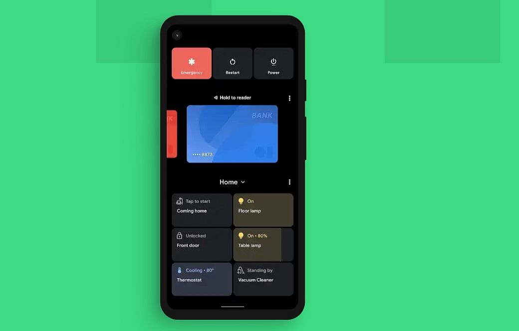 Android 11 now brings a control panel for all smart home gadgets. Credit: Android