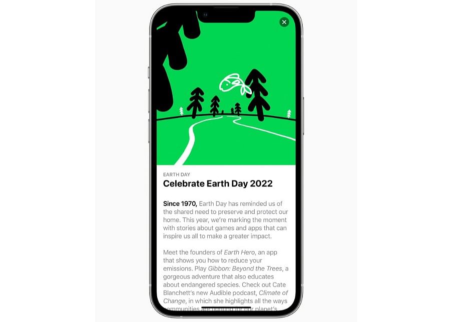 On the App Store, studios including Gamtropy with “Arctictopia” and Broken Rules with “Gibbon: Beyond the Trees” are using the power of games to educate players on the impact of climate change. Credit: Apple