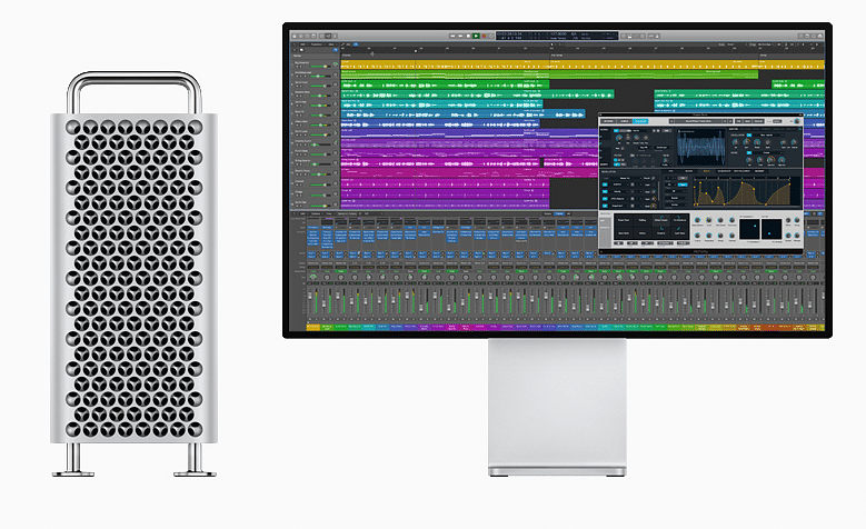 The latest performance update to Logic Pro X takes full advantage of the unprecedented power of the all-new Mac Pro (Picture credit: Apple)
