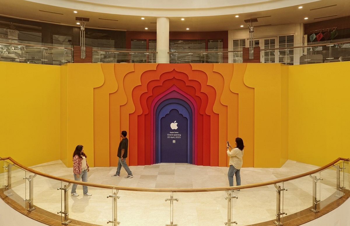 Apple Saket in New Delhi. Credit: Apple India