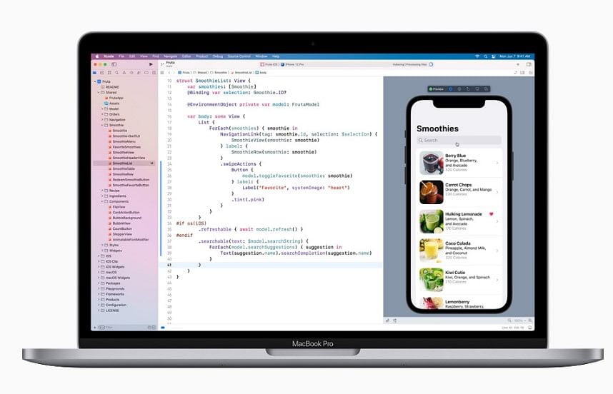 Developers can more efficiently build sophisticated app UIs with the updates and enhancements in SwiftUI. Credit: Apple