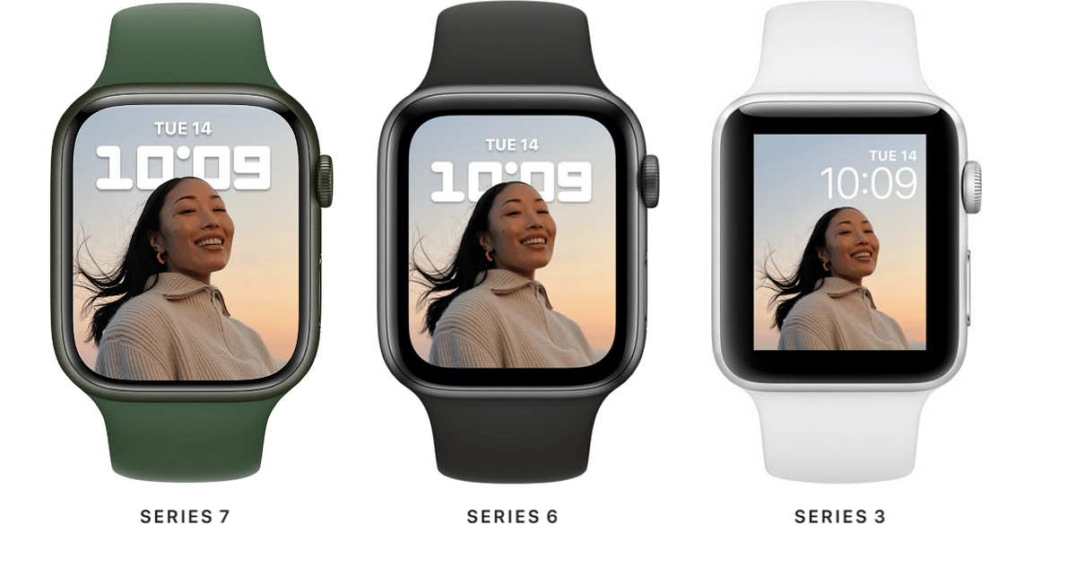 Apple Watch Series 7 come with a bigger display. Credit: Apple