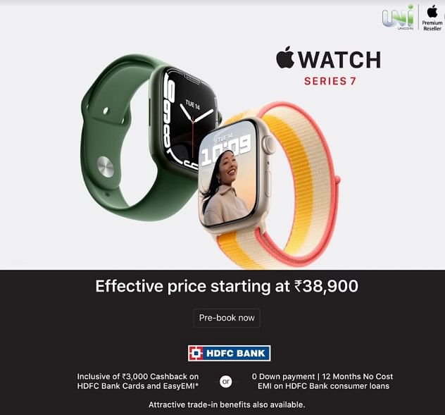 Apple Watch Series 7 launch offer.