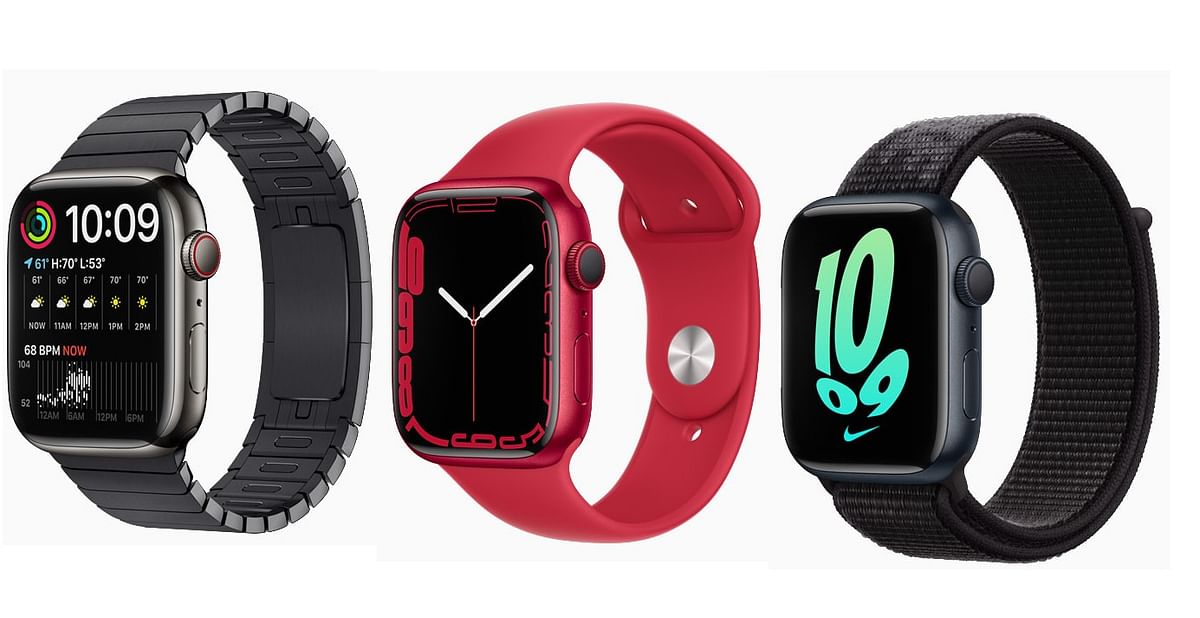 The new Watch Series 7 is now available for purchase in Inida. Credit: Apple
