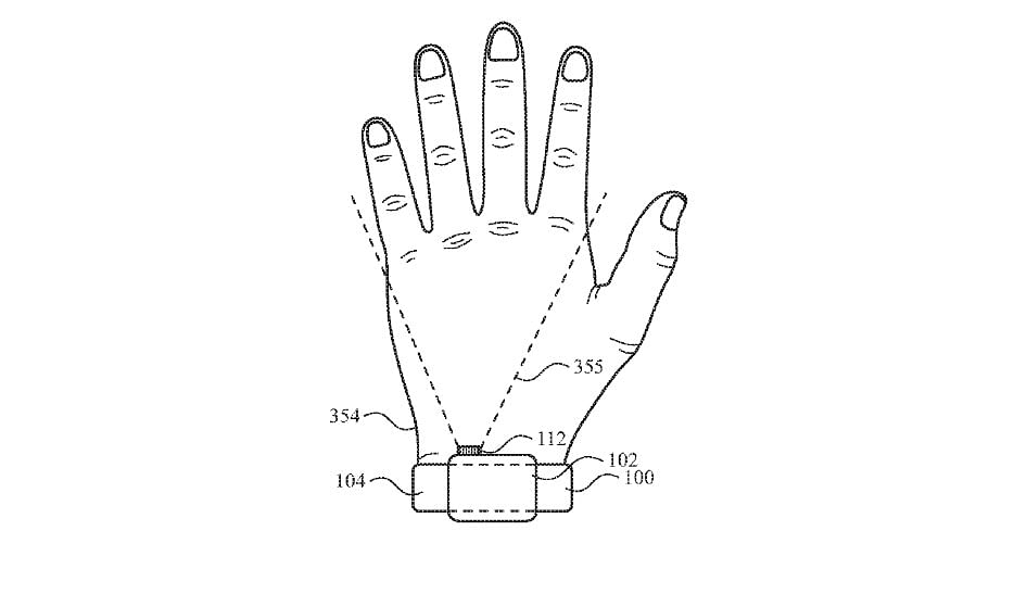 Apple Watch patent showing camera-cum-digital crown. Credit: USPTO website