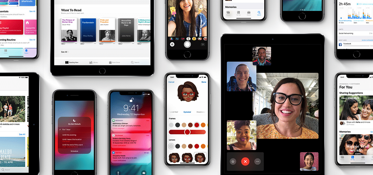 The iPhones and iPads running on iOS 12 software (Photo Credit: Apple)