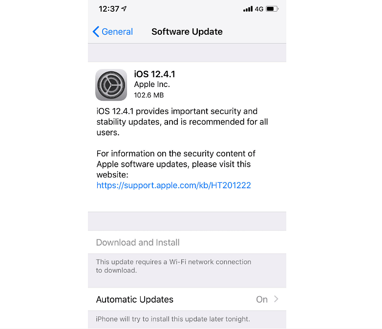 Apple iOS 12.4.1 update for iPhone (DH Photo/Rohit KVN)
