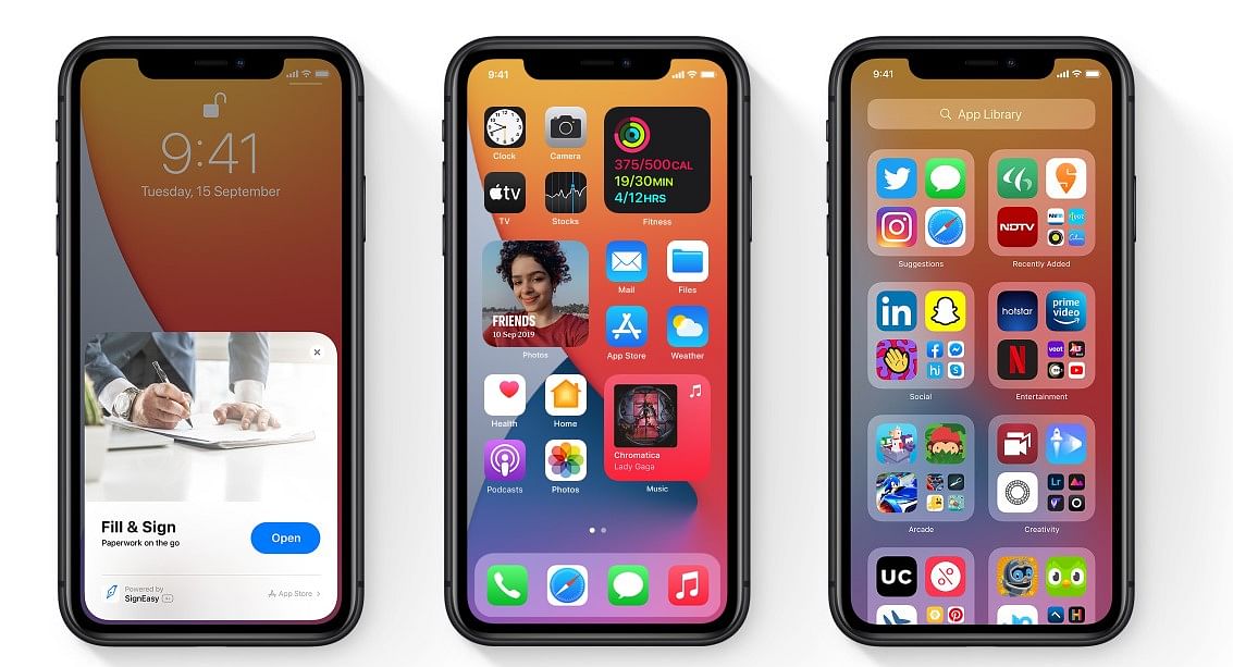 Apple iOS 14 features. Credit: Apple