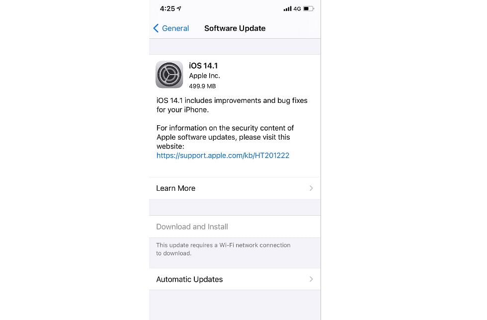 Apple iOS 14.1 released to all eligible iPhone models. Credit: DH Photo/KVN Rohit