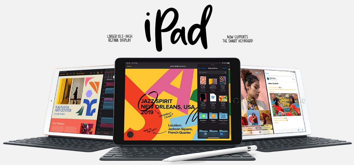 The new iPad (7th gen) with 10.2-inch Retina Display (Picture Credit: Apple)