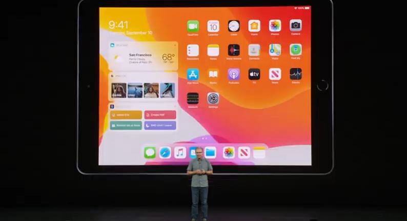 The new iPad (7th gen) launched (Picture credit: Apple)