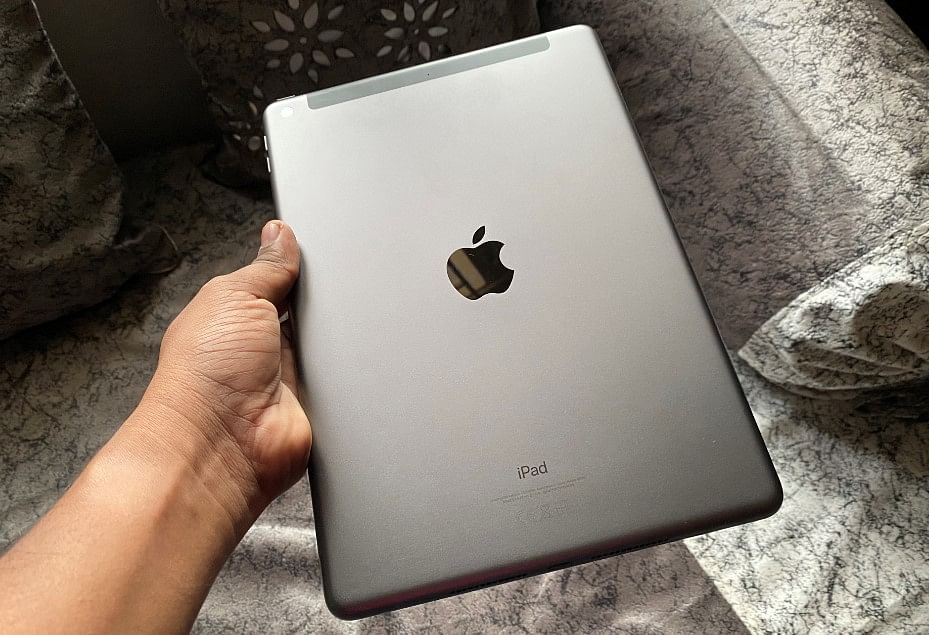 Apple iPad (7th gen)'s back is made of 100-percent recycled aluminium (DH Photo/Rohit KVN)