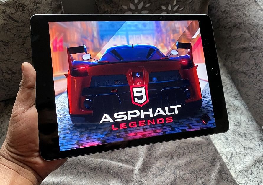 Asphalt 9 Legends gaming on Apple iPad (7th Gen) DH Photo/Rohit KVN