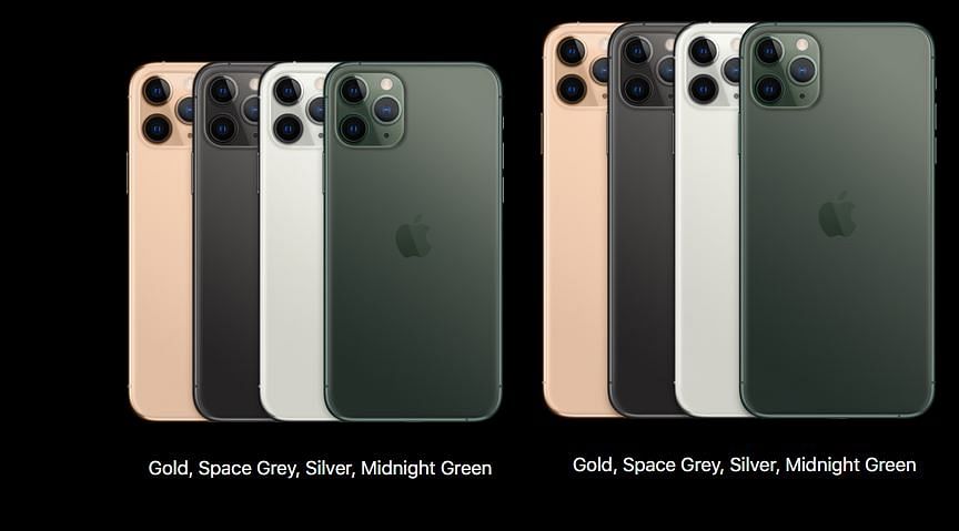 Apple iPhone 11 Pro series colour options (Photo Credit: Apple)