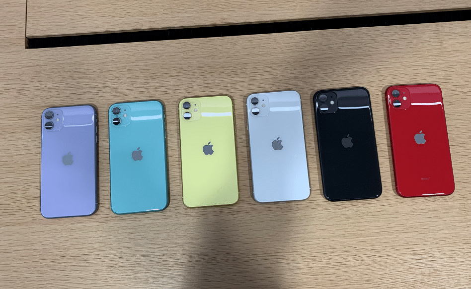 Apple iPhone 11 colour options (DH Photo/Rohit KVN)