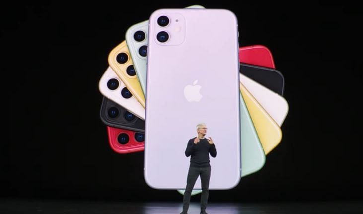 Tim Cook unveils iPhone 11 (Picture Credit: Apple)