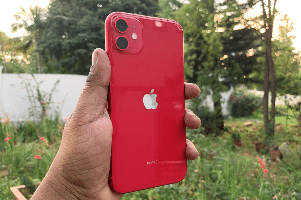 Apple iPhone 11 (PRODUCT) Red. Credit: DH Photo/KVN Rohit