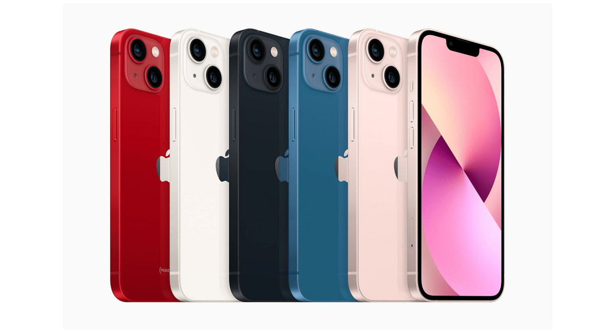 The new iPhone 13 series colour options. Credit: Apple