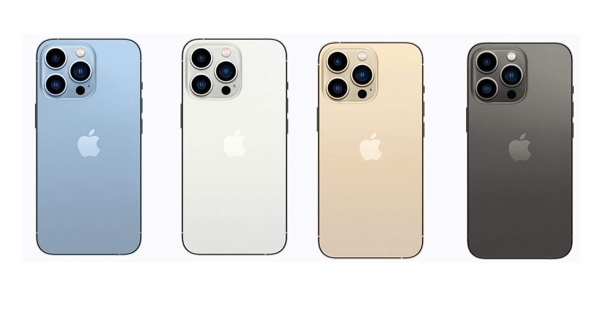 The new iPhone 13 Pro series colour options. Credit: Apple