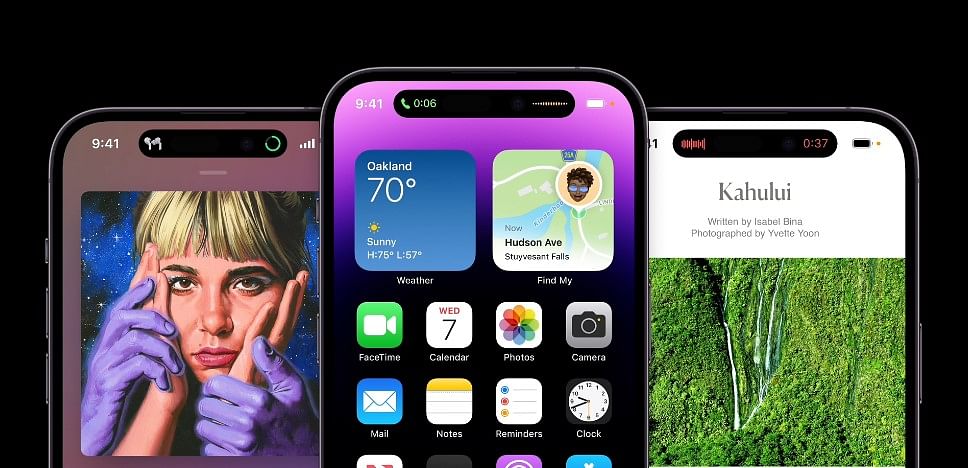 Apple iPhone 14 Pro Dynamic Island display feature