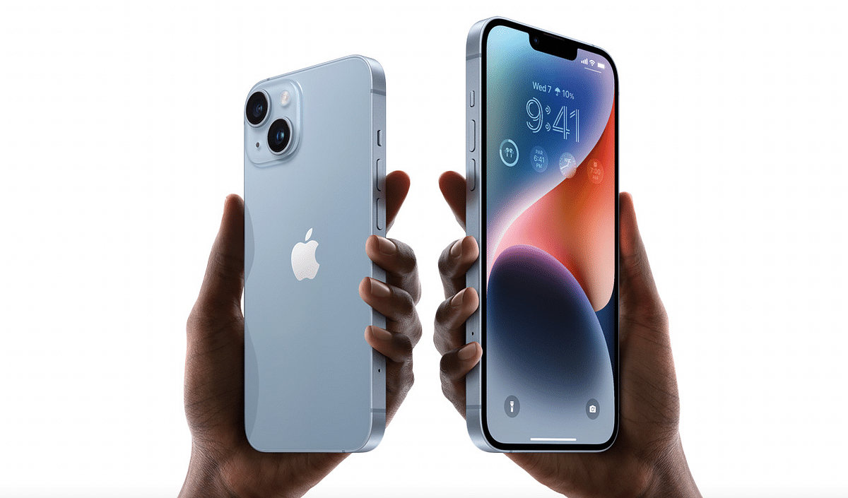 The new iPhone 14 and 14 Plus. Credit: Apple