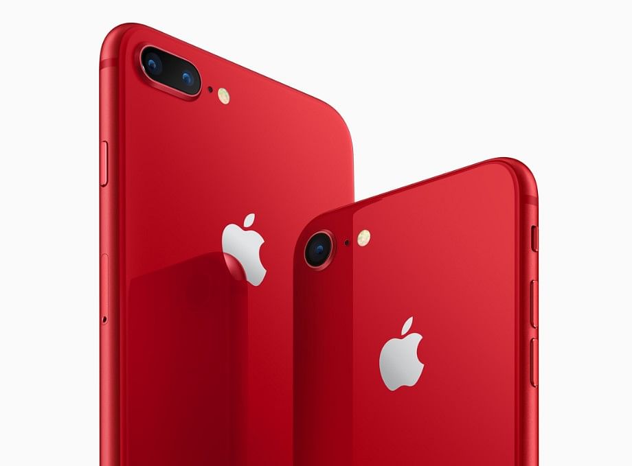 Apple iPhone 8, 8 Plus Product (RED) series (Picture Credit: Apple)