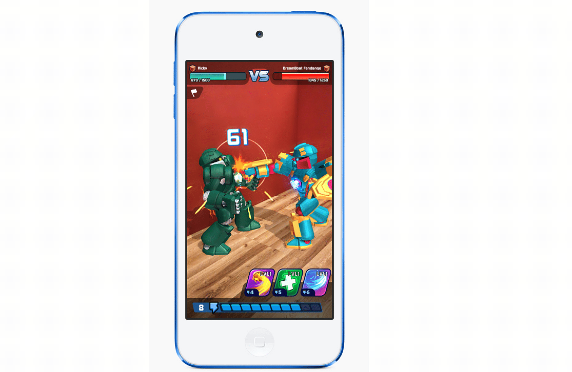 Apple iPod Touch (7th Gen) supports AR gaming; picture credit: Apple