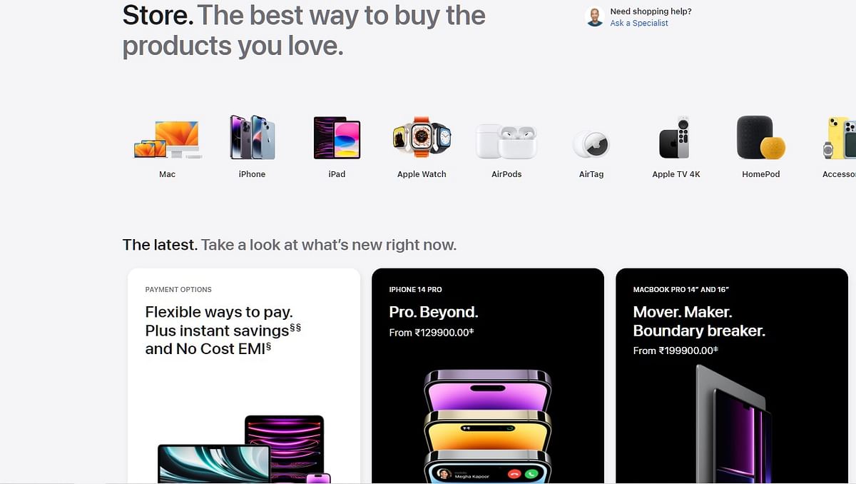 Apple Online Store (screengrab)
