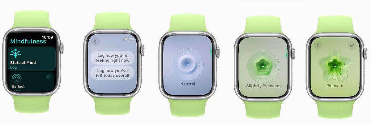 Apple watchOS 10 brings a new State of Mind feature to Mindfulness app. Credit: Apple