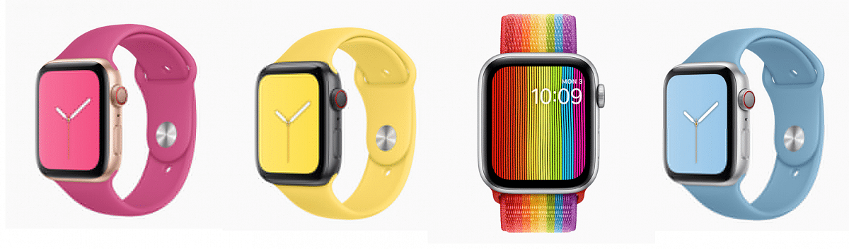 Apple's new Summer Watch bands collection; picture credit: Apple