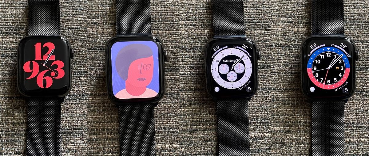 Some of the new watch faces coming in watchOS 7. Credit: DH Photo/KVN Rohit