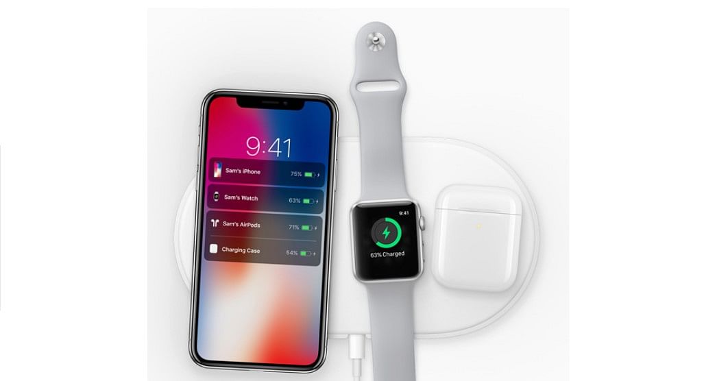 Apple-designed AirPower mat, coming in 2018, can charge iPhone, Apple Watch and AirPods simultaneously. Picture Credit: Apple