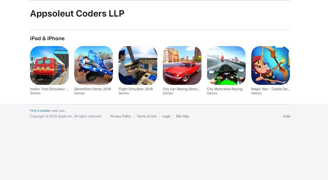 Appsoleut Coders LLP has launched six apps on Apple App Store