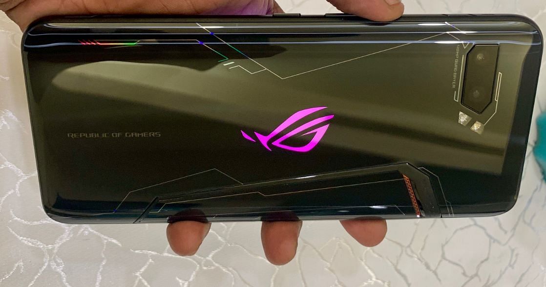 Asus ROG Phone 2's back panel; DH Photo/Rohit KVN