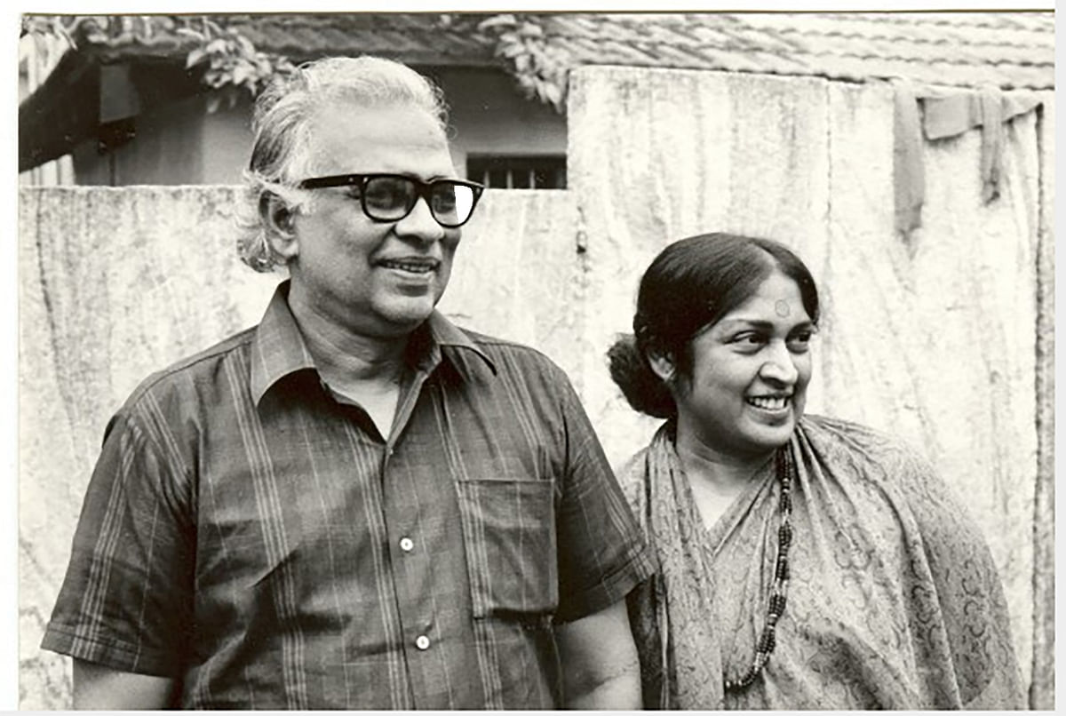 Snehalata with Pattabhirama Reddy upon her release on bail. Credit: Special Arrangement