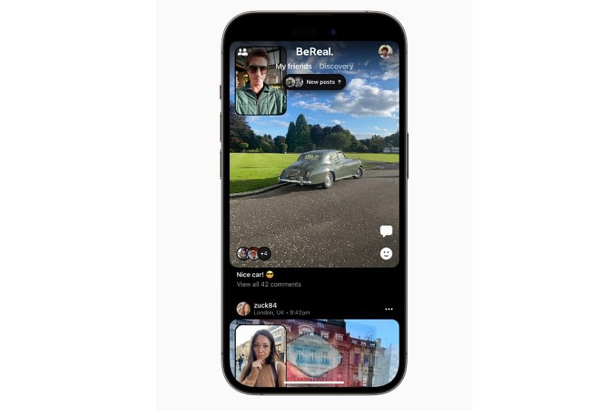 BeReal app for iOS. Credit: Apple