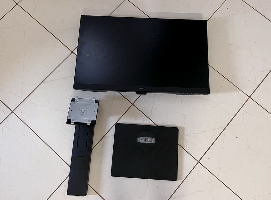 BenQ GW2785TC display, stand, and base. Credit: DH Photo/KVN Rohit