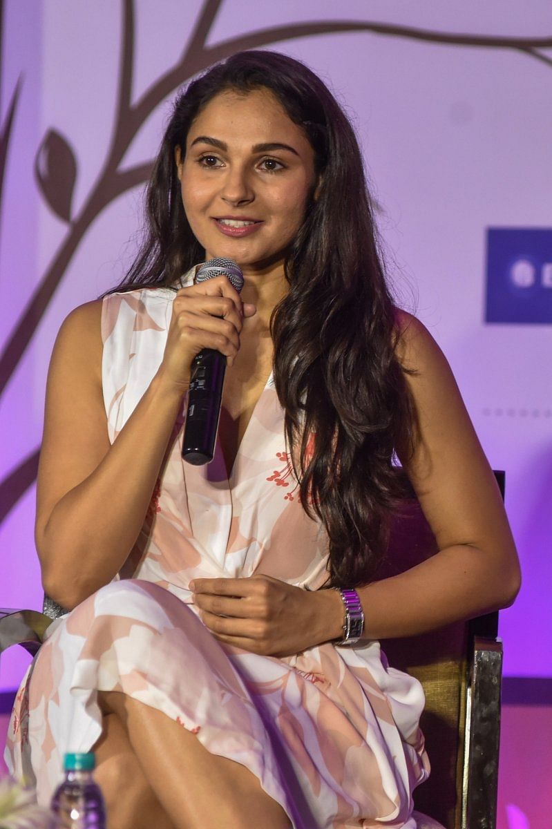 Andrea Jeremiah talks about ‘Broken Wings’.DH PHOTOS BY S K DINESH