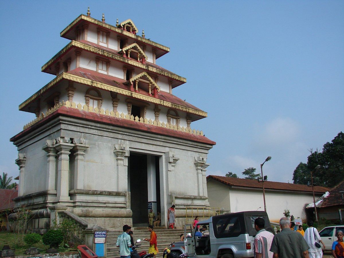 The entrance to Bhagamandala Temple
