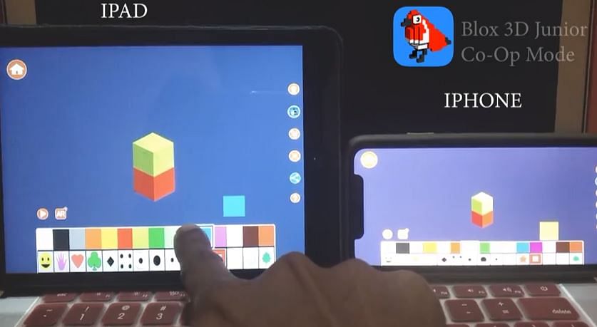 Blox 3D Junior app demo (video screen-grab)