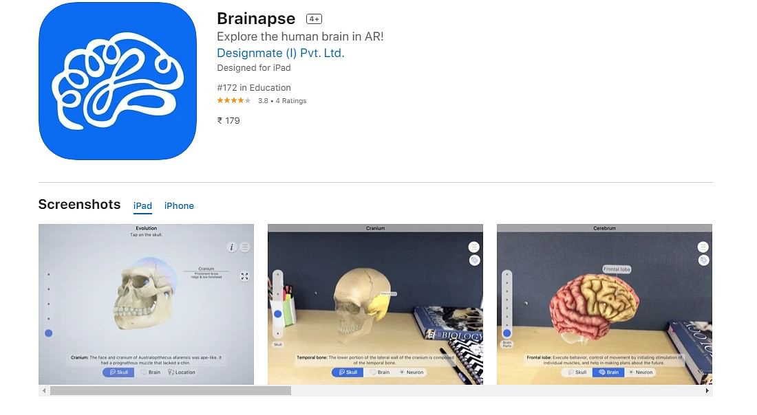 Brainapse on Apple App Store (screen-grab)