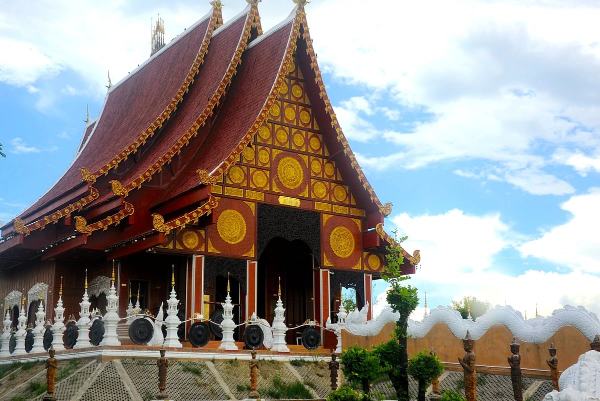 The temple of the 'brown bamboo Buddha'