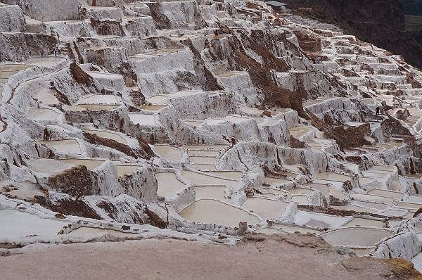 Maras salt mines in Peru. PHOTO BY AUTHORS