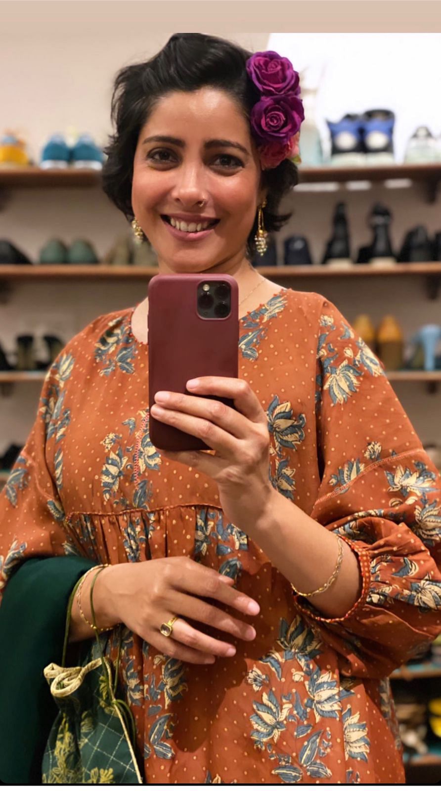 This Eid, Nida is wearing a dress from       her latest collection—Madam Marigold