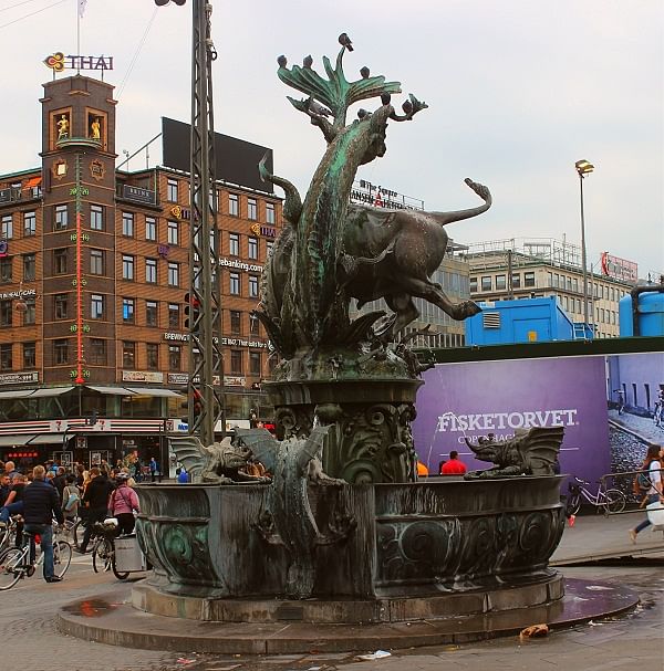 Dragon fountain.
